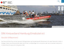 Tablet Screenshot of drk-hamburg-eimsbuettel.de